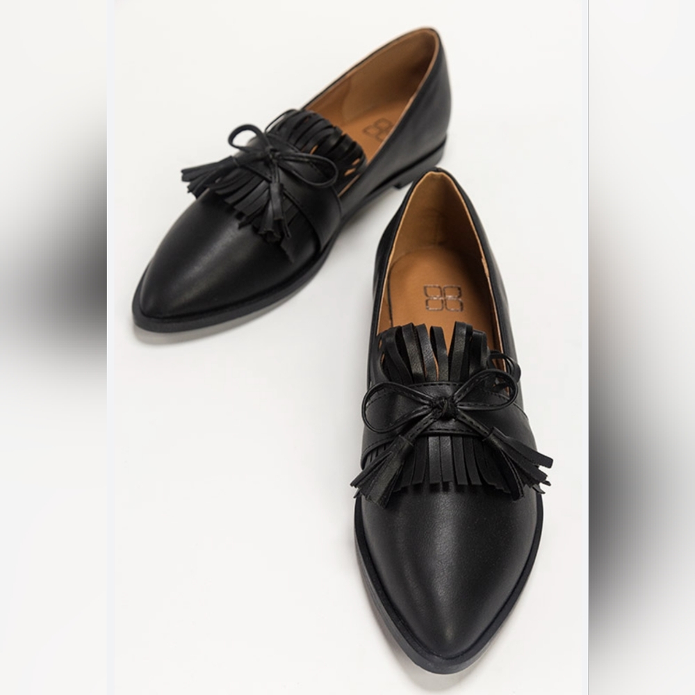 Real leather tassel loafers size 38